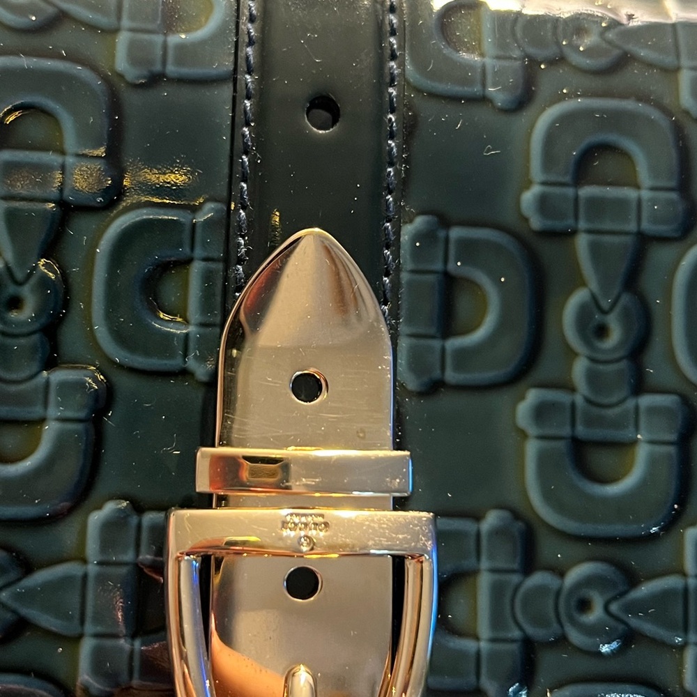 ❌SOLD❌ Gucci Teal Horsebit Print Buckle Wallet With Box - Picture 5 of 17